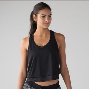 Lululemon Athletic Mesh See Through Lean In Tank